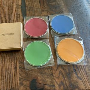 Longaberger Sunny Day Coaster Set of 4